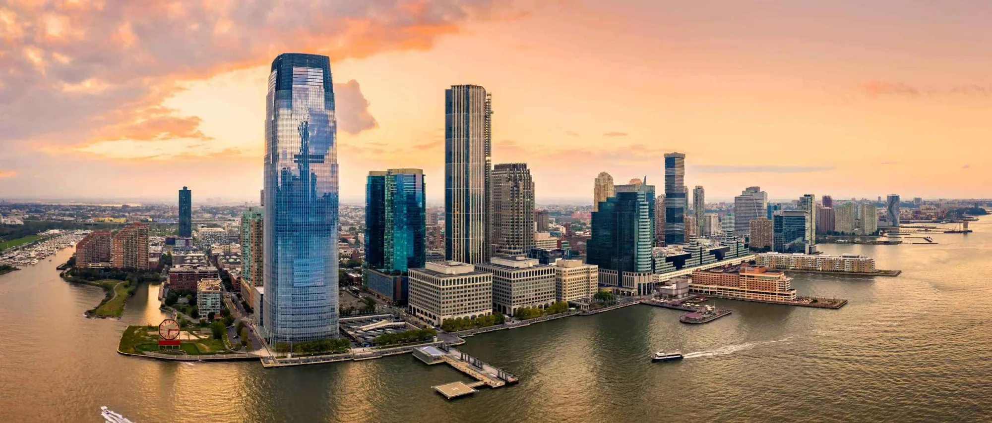Jersey City waterfront and skyline