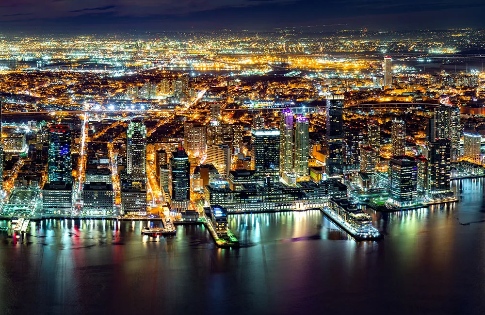 Jersey City skyline and waterfront